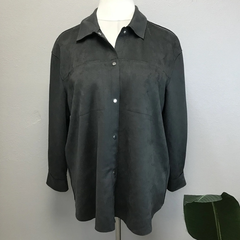 Truth By Republic Faux Suede Shacket - New! - Size 2X